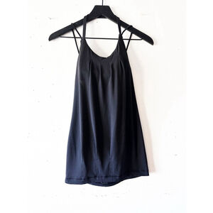 Lululemon Flow and Go Tank Black Strappy Back Size 6